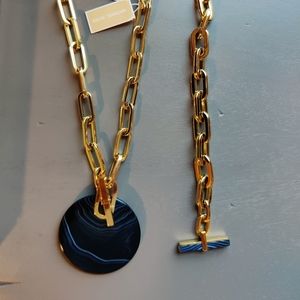 NEW SET. Michael Kors Gold & Onyx Set